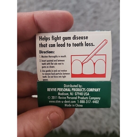 STIM-U-DENT The Natural Dentist Plaque Removers MINT ~ 200 ct - Missing 1 Pack - Picture 9 of 9